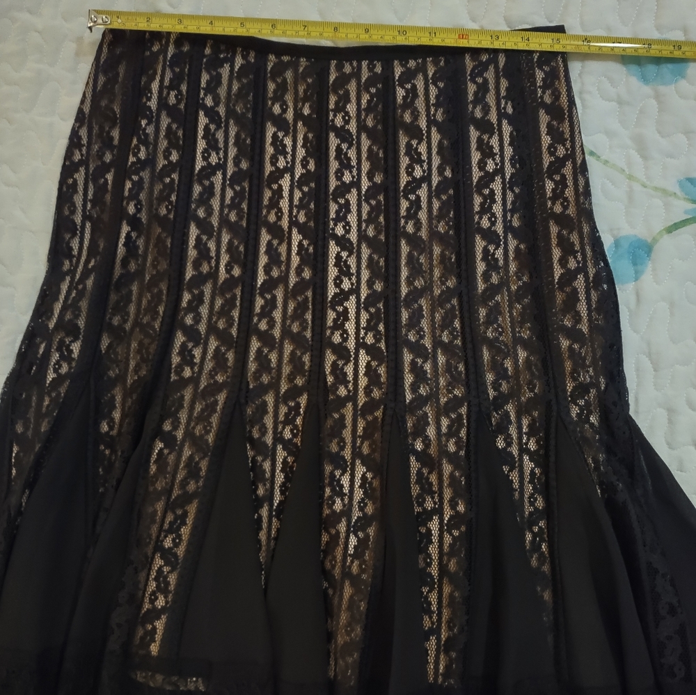 Ann Taylor black lace skirt
